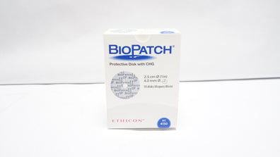 Ethicon 4150 BioPatch Protective Disk with CHG 1 inch x 4.0mm - Box of 8